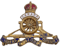 WW1 Canadian CEF Field Artillery CFA Sweetheart Insignia Badge