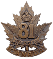 WW1 Canadian CEF 81st Battalion Cap Badge