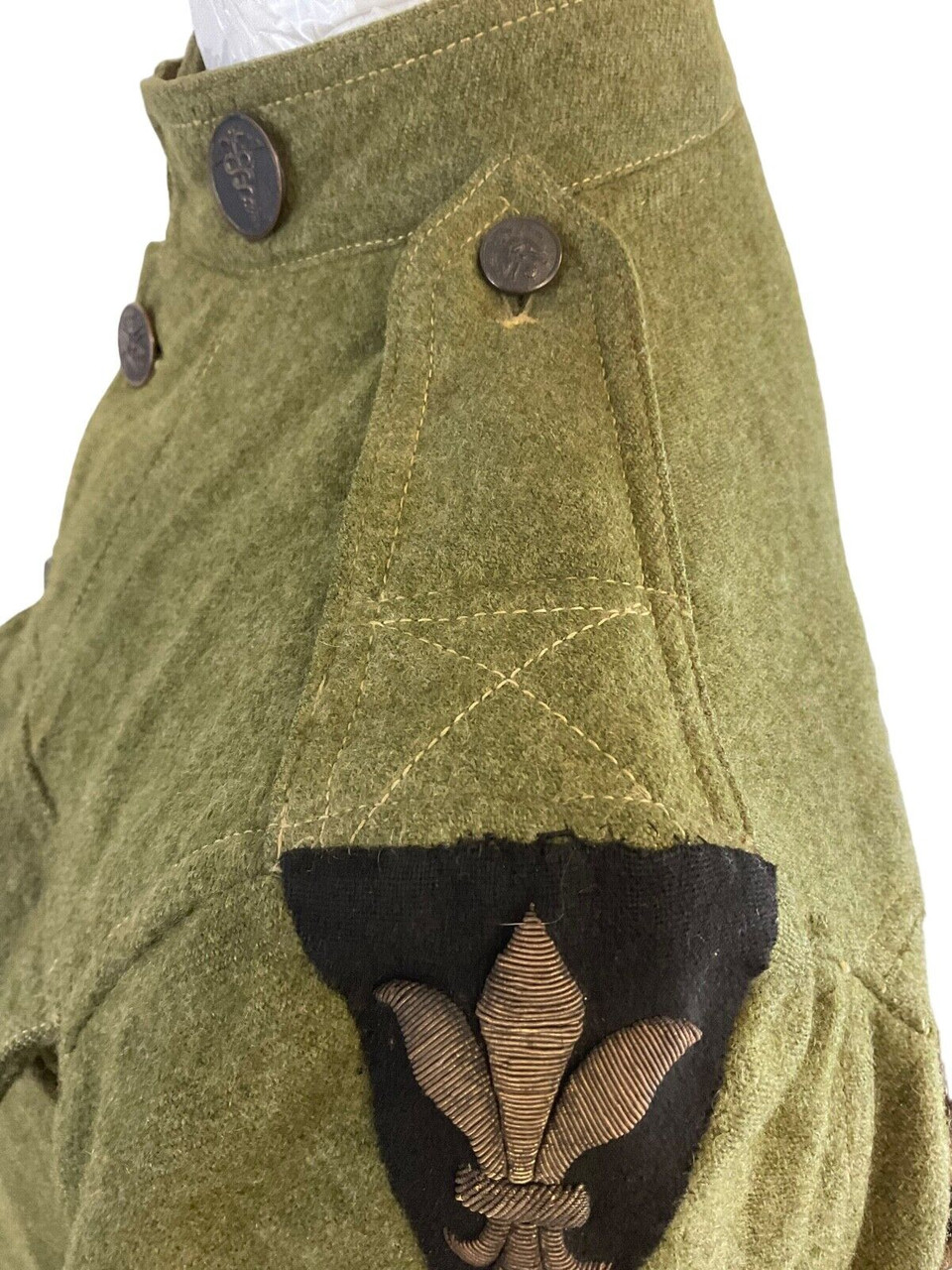 WW1 US AEF District of Paris Medical Corps Collar Uniform Tunic Named UK Made WW1 US AEF District of Paris Medical Corps Collar Uniform Tunic Named UK Made