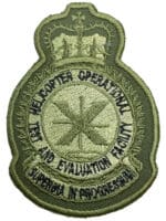 Canadian Forces RCAF HOTEF Hotel Test Heraldic OD Green Crest Patch Vintage