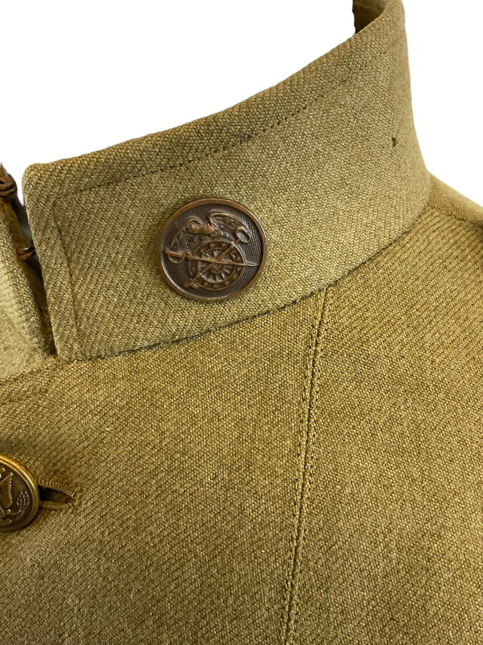 WW1 US AEF General Headquarters Sergeant Quartermaster Disc Collar Uniform Tunic WW1 US AEF General Headquarters Sergeant Quartermaster Disc Collar Uniform Tunic