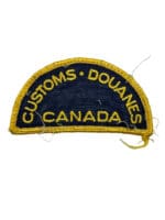 Canadian Customs Duanes Canada Service Yellow Border Patch