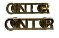 Canadian Ontario Regiment Ont R Shoulder Titles Insignia Pair