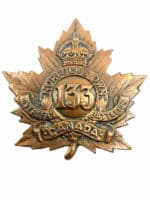 WW1 Canadian CEF 133rd Battalion Cap Badge Insignia