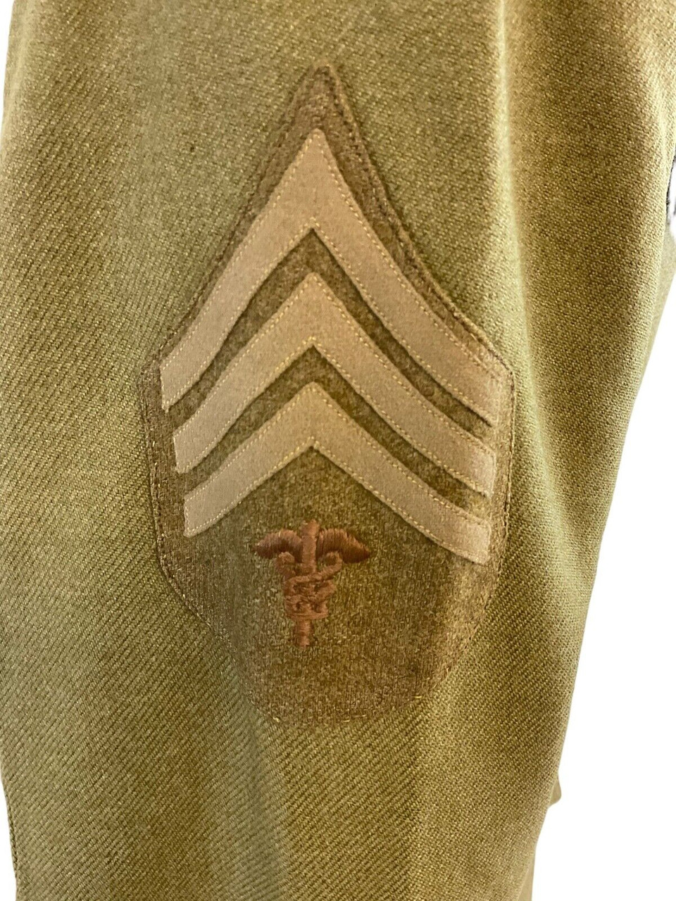 WW1 US AEF Advanced Sector Sergeant Medical Corps Collar Uniform Tunic WW1 US AEF Advanced Sector Sergeant Medical Corps Collar Uniform Tunic