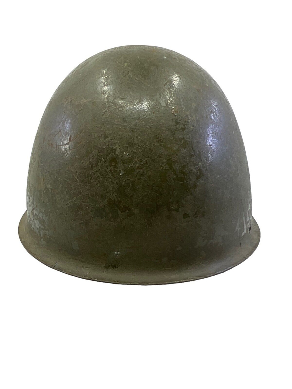 Poland Polish Army WZ67 Steel Lid with Liner and Chin Strap Poland Polish Army WZ67 Steel Lid with Liner and Chin Strap