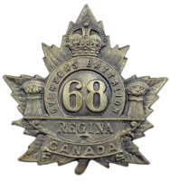 WW1 Canadian CEF 68th Battalion Cap Badge