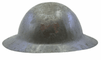 WW1 Canadian Engineers CE 3rd Division Raw Edge Brodie Helmet WW1 Canadian Engineers CE 3rd Division Raw Edge Brodie Helmet