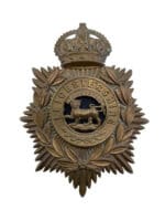 British Leicestershire Regiment Helmet Plate