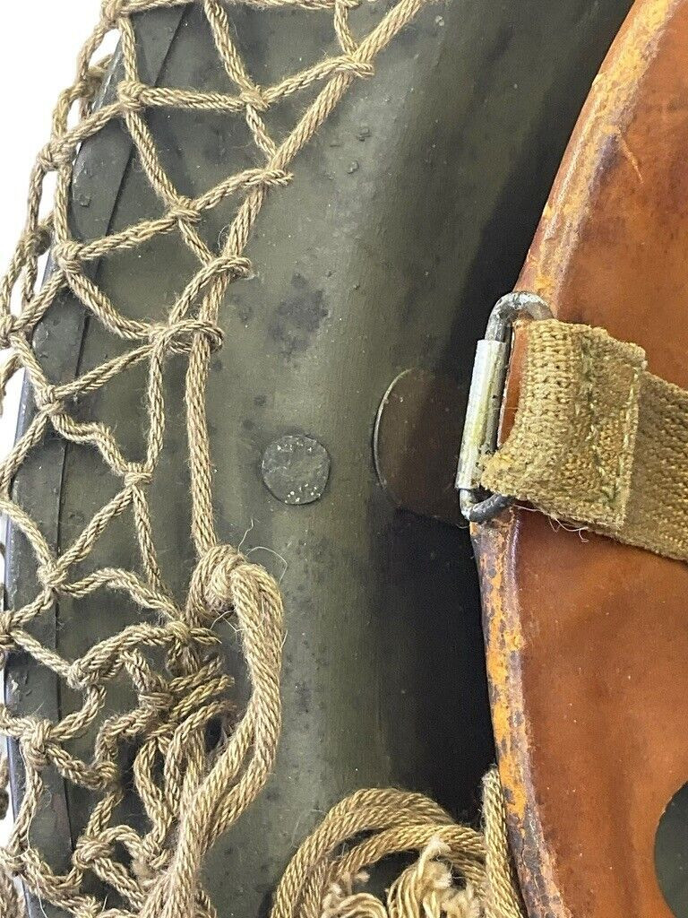 WW2 US Army Kelly Helmet with Original Scrim Net Liner and Chin Strap WW2 US Army Kelly Helmet with Original Scrim Net Liner and Chin Strap