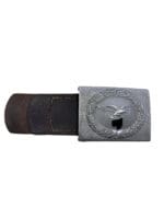WW2 German Luftwaffe Aluminum 1939 Dated Belt Buckle Maker G. Brehmer