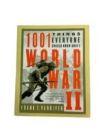 WW2 US 1001 Things Everyone Should Know About WW2 Reference Book