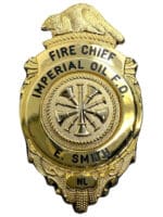 Canadian Imperial Oil Fire Newfoundland Department Captain Wallet Badge Smith
