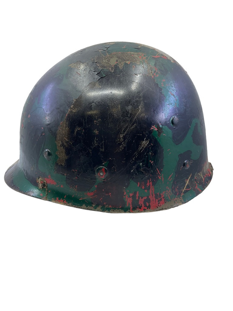 WW2 US Army M1 FS Swivel Bale Steel Helmet McCord with Firestone Liner Manganese Rim Named WW2 US Army M1 FS Swivel Bale Steel Helmet McCord with Firestone Liner Manganese Rim Named