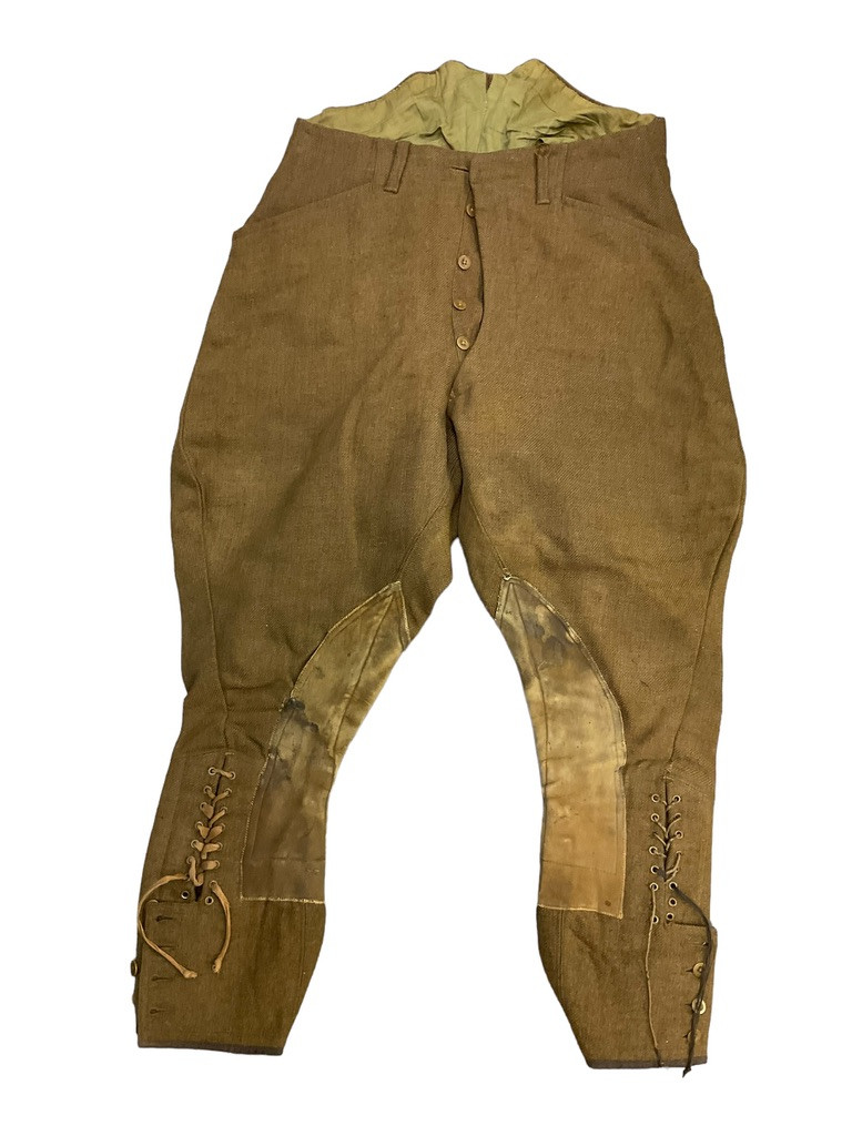 WW1 Canadian Royal Flying Corps Officers Maternity Jacket Boots Pants Grouping Attributed WW1 Canadian Royal Flying Corps Officers Maternity Jacket Boots Pants Grouping Attributed