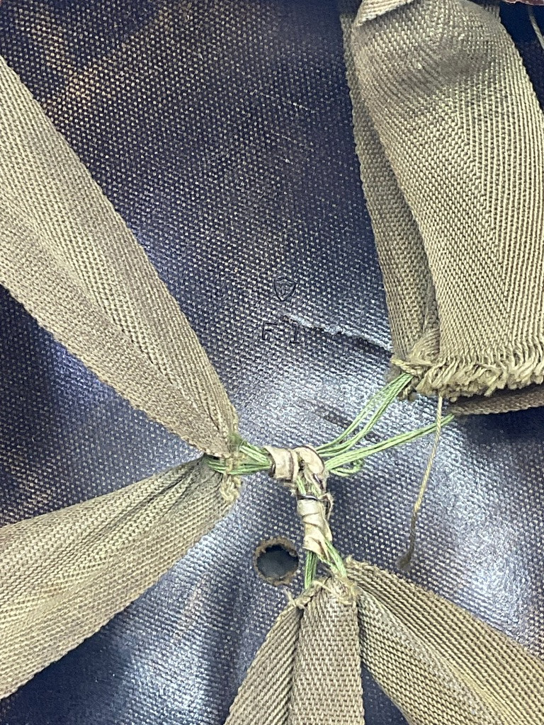 WW2 US Army M1 FS Swivel Bale Steel Helmet McCord with Firestone Liner Manganese Rim Named WW2 US Army M1 FS Swivel Bale Steel Helmet McCord with Firestone Liner Manganese Rim Named