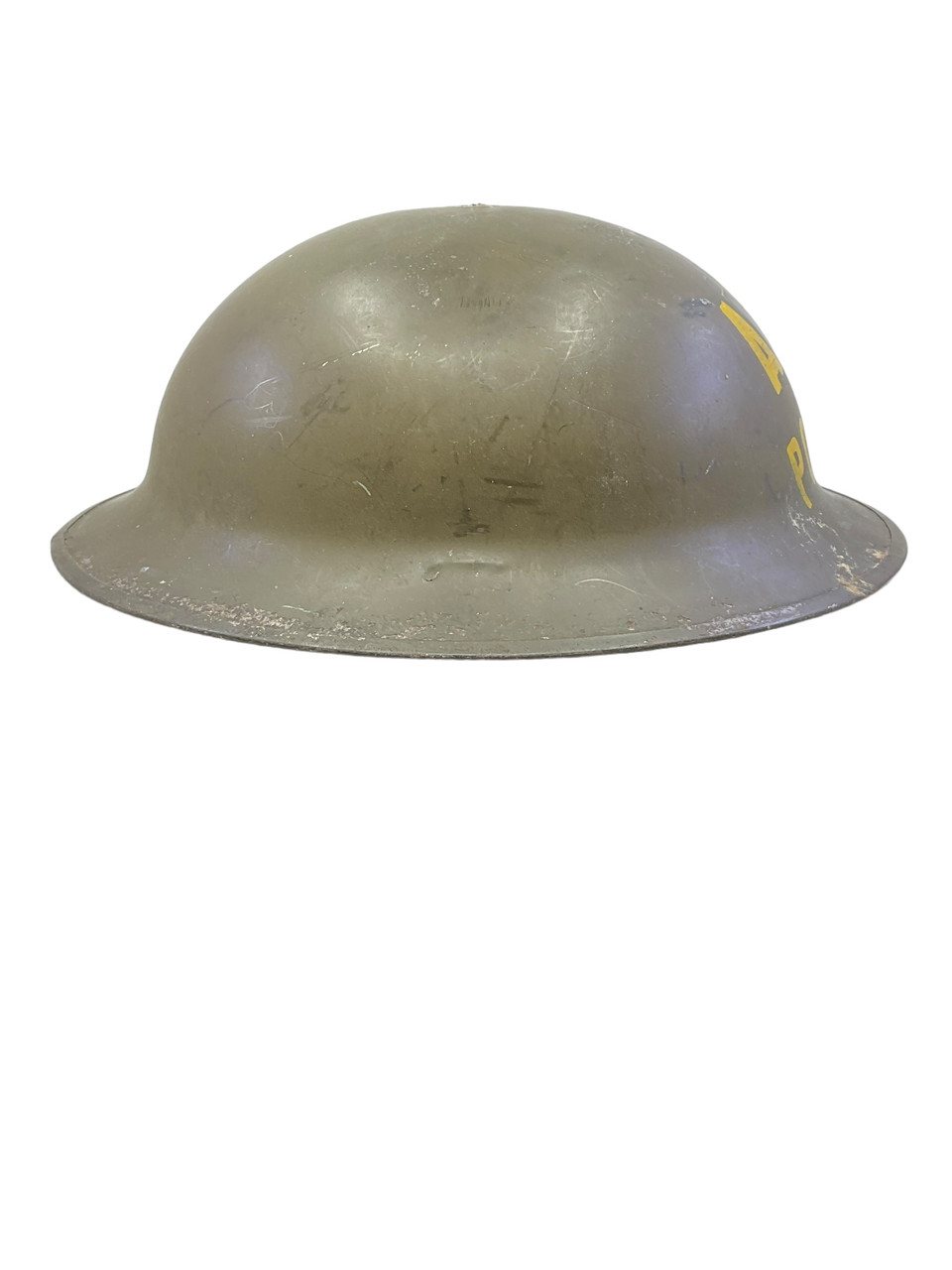 WW2 Canadian Air Raid Protection ARP Police Helmet Shell GSW WW2 Canadian Air Raid Protection ARP Police Helmet Shell GSW