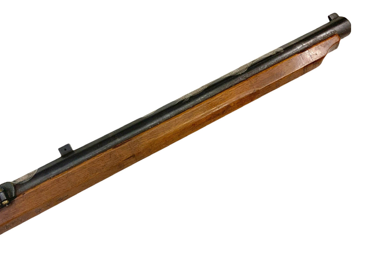 Japanese Mid Edo Period Presentation Carbine Matchlock with Silver Inlay Japanese Mid Edo Period Presentation Carbine Matchlock with Silver Inlay