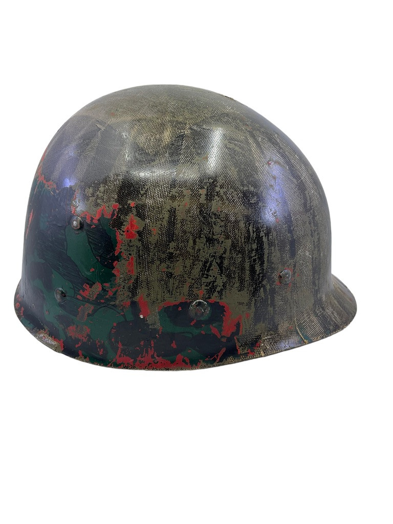WW2 US Army M1 FS Swivel Bale Steel Helmet McCord with Firestone Liner Manganese Rim Named WW2 US Army M1 FS Swivel Bale Steel Helmet McCord with Firestone Liner Manganese Rim Named