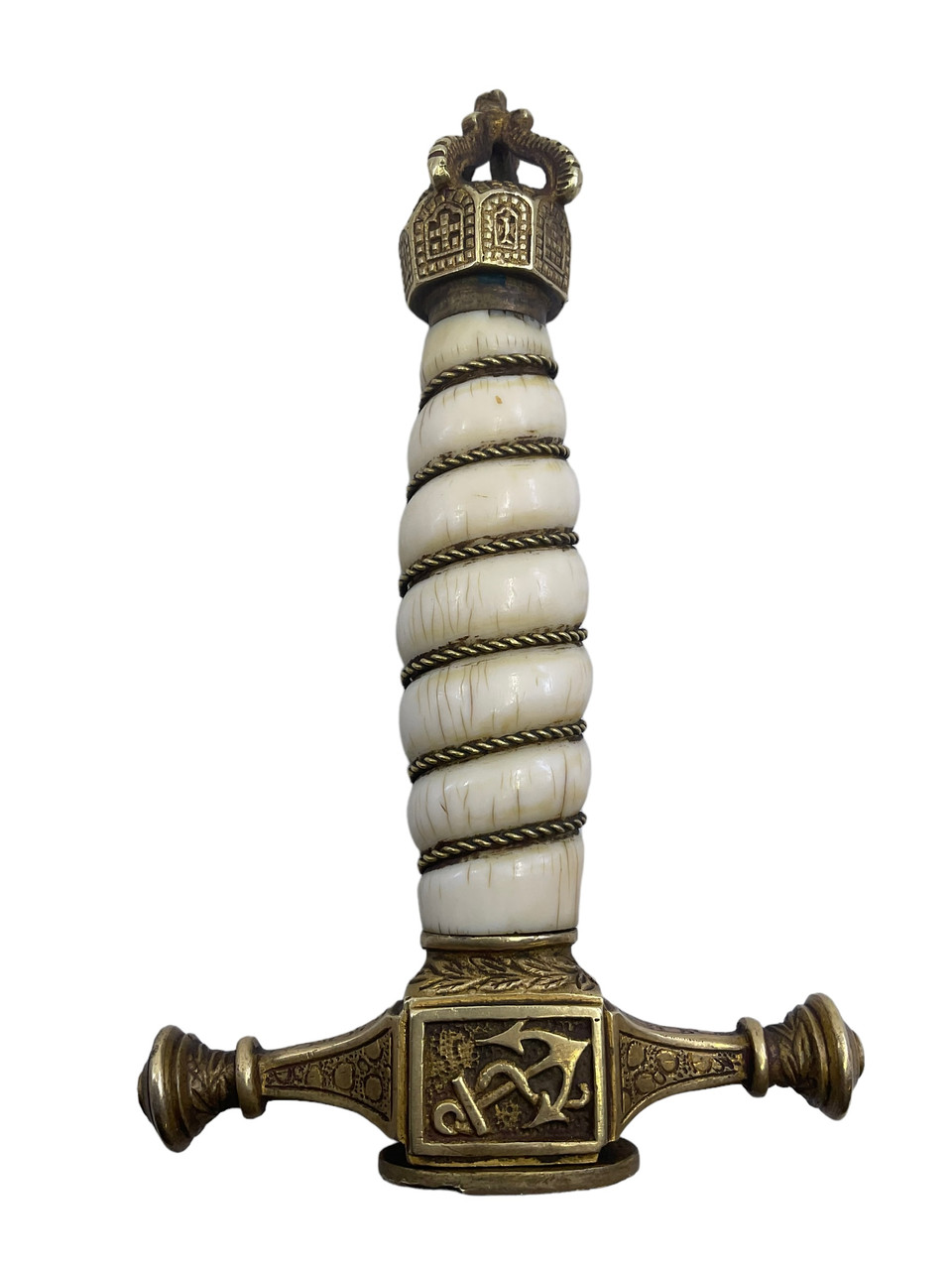 WW1 Imperial German 1902 Naval Dagger Damascus Blade with Ivory Grip Deluxe Fittings WKC WW1 Imperial German 1902 Naval Dagger Damascus Blade with Ivory Grip Deluxe Fittings WKC