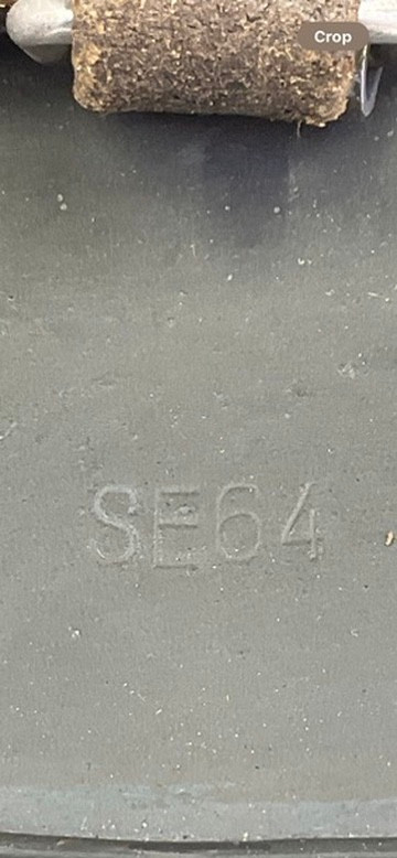 WW2 German Navy Kriegsmarine Single Decal Helmet M35 SE64 Lot #4770 WW2 German Navy Kriegsmarine Single Decal Helmet M35 SE64 Lot #4770