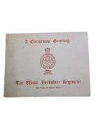 WW2 British West Yorkshire Regiment Christmas Card with Photo