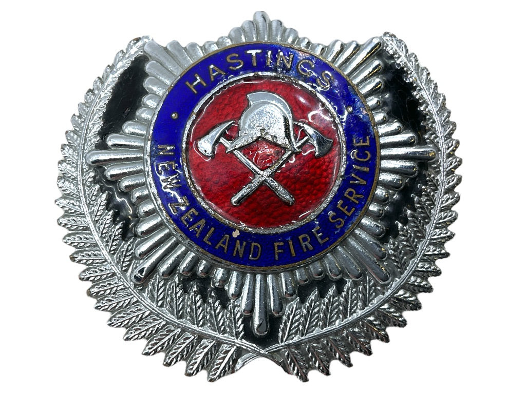 New Zealand Hastings Fire Services Department Cap Badge New Zealand Hastings Fire Services Department Cap Badge