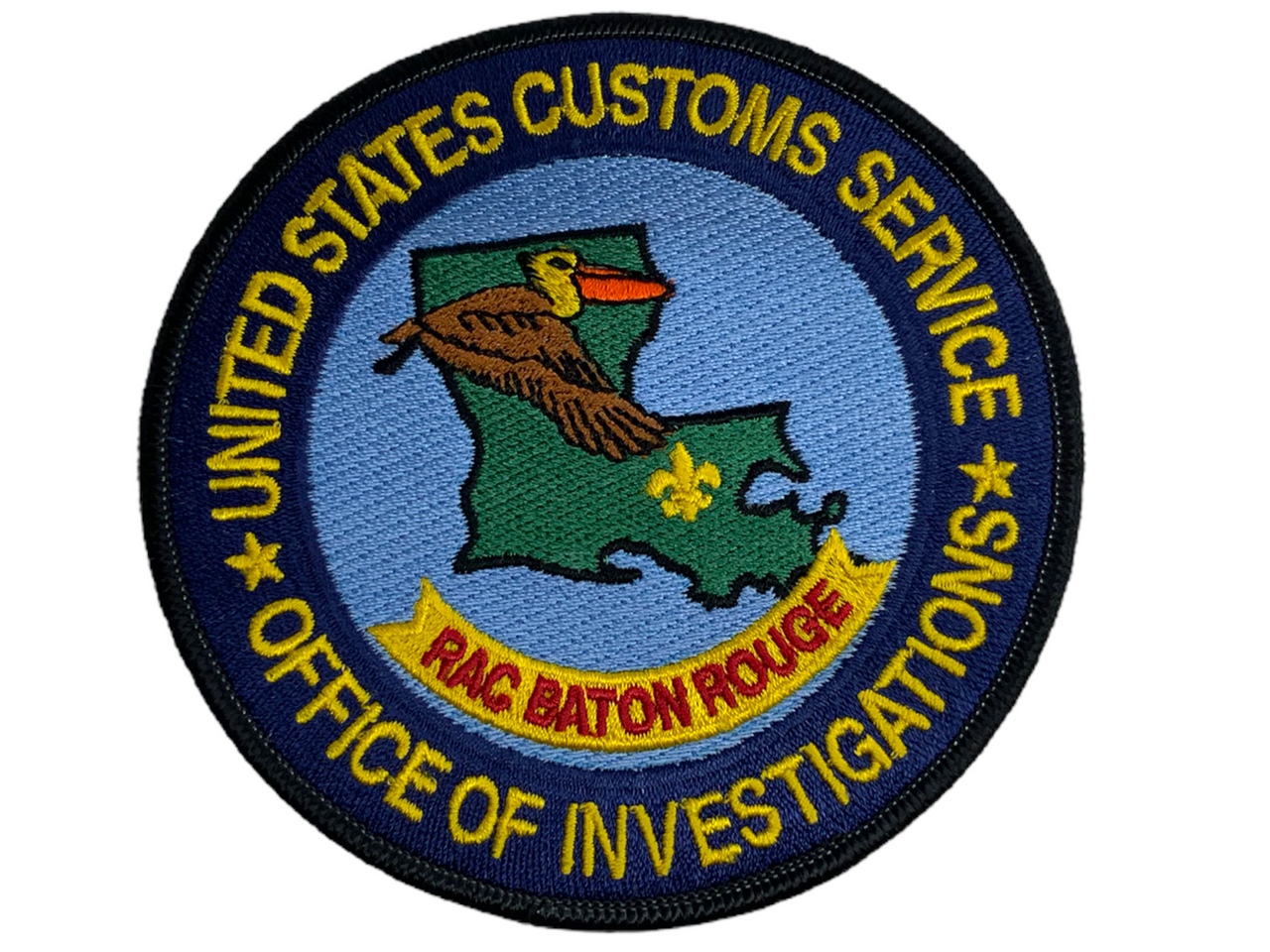 US Customs Service Office of Investigations RAC Baton Rouge Patch US Customs Service Office of Investigations RAC Baton Rouge Patch