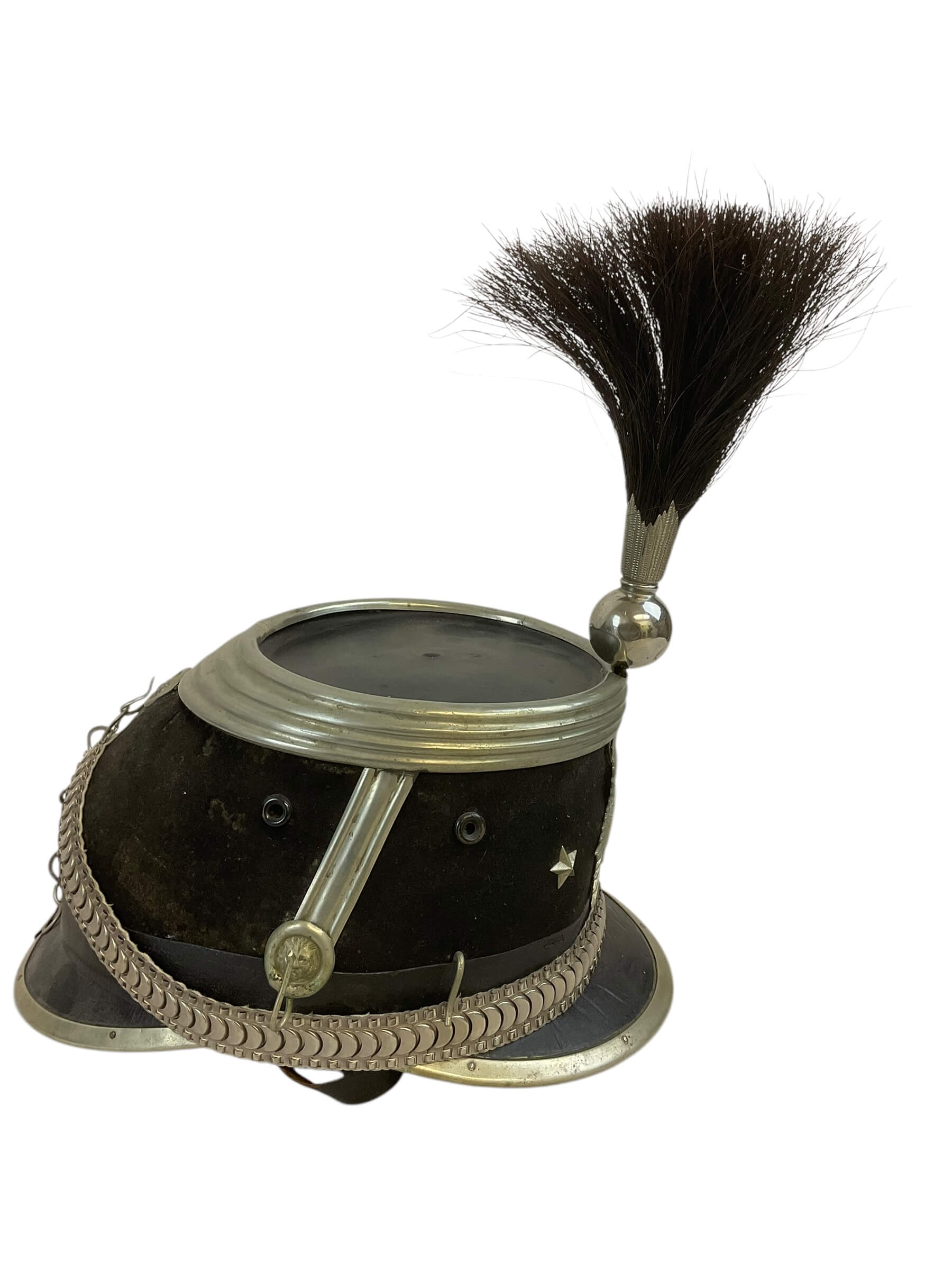 Pre WW1 Swiss Cavalry Officer Shako Helmet c1900 Pre WW1 Swiss Cavalry Officer Shako Helmet c1900