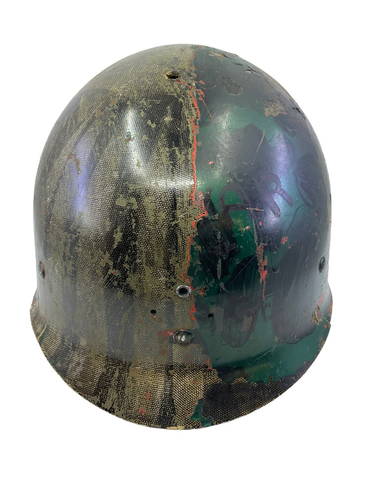 WW2 US Army M1 FS Swivel Bale Steel Helmet McCord with Firestone Liner Manganese Rim Named WW2 US Army M1 FS Swivel Bale Steel Helmet McCord with Firestone Liner Manganese Rim Named