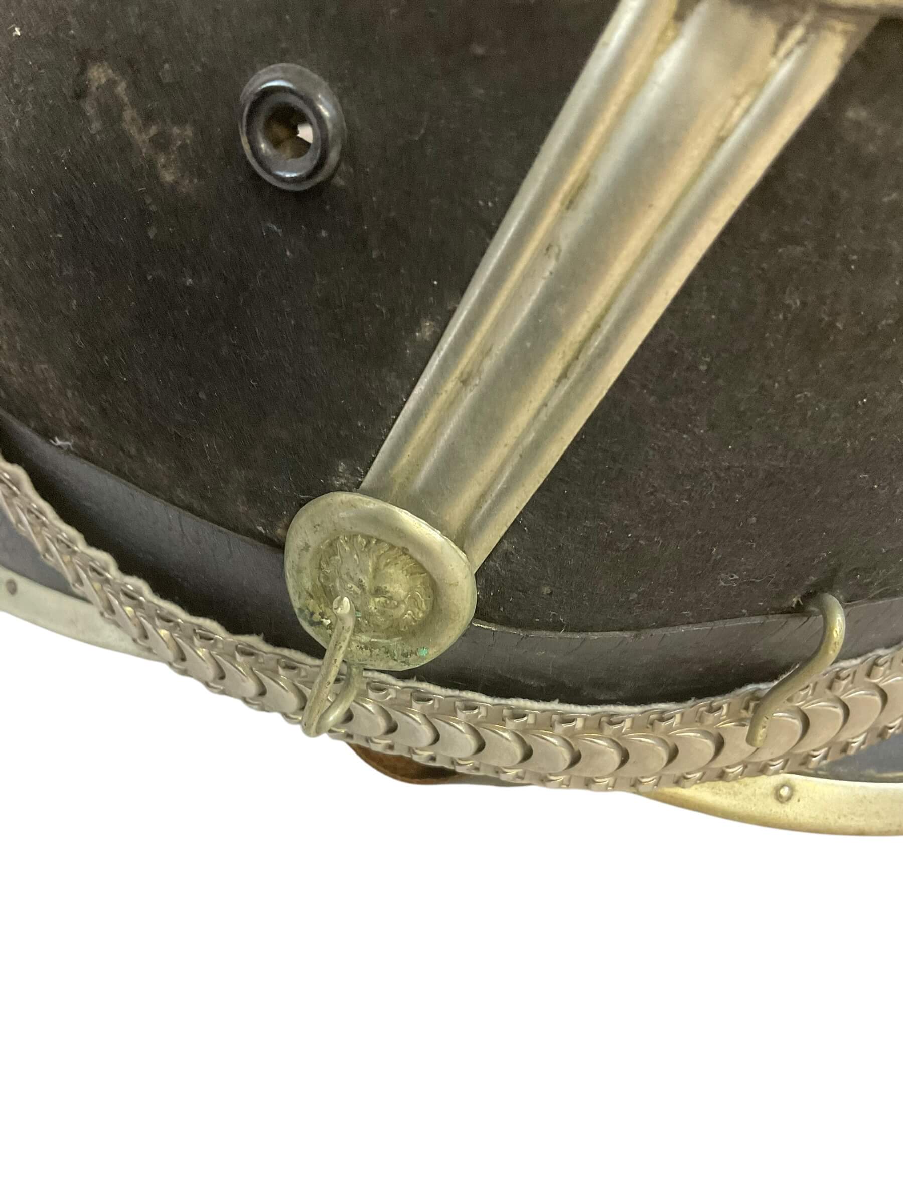 Pre WW1 Swiss Cavalry Officer Shako Helmet c1900 Pre WW1 Swiss Cavalry Officer Shako Helmet c1900