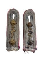 WW2 German Army Veterinarian Officers Shoulder Boards Pair
