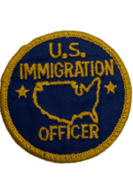 US Immigration Officer Police Patch 2