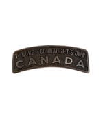 WW1 Canadian CEF 158th Battalion Duke of Connaught's Own Shoulder Title Insignia Single