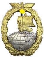 WW2 German Navy Kriegsmarine Auxiliary Cruiser War Badge