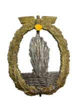 WW2 German Navy Kriegsmarine Mine Sweepers War Badge Richard Simm and Sohne Gablonz