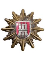 German Hamburg Police Officer Cap Badge