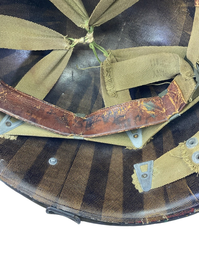 WW2 US Army M1 FS Swivel Bale Steel Helmet McCord with Firestone Liner Manganese Rim Named WW2 US Army M1 FS Swivel Bale Steel Helmet McCord with Firestone Liner Manganese Rim Named