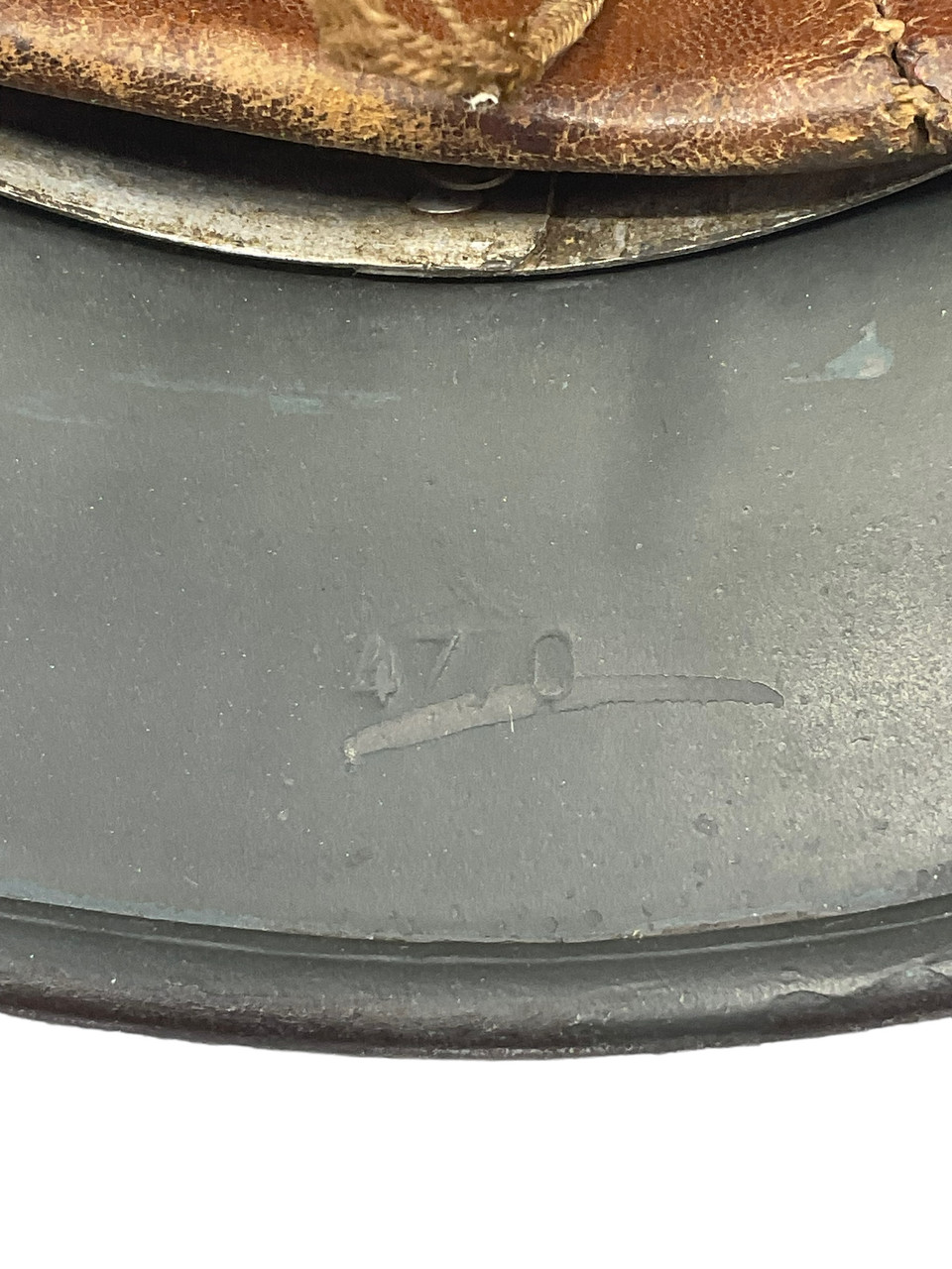 WW2 German Navy Kriegsmarine Single Decal Helmet M35 SE64 Lot #4770 WW2 German Navy Kriegsmarine Single Decal Helmet M35 SE64 Lot #4770