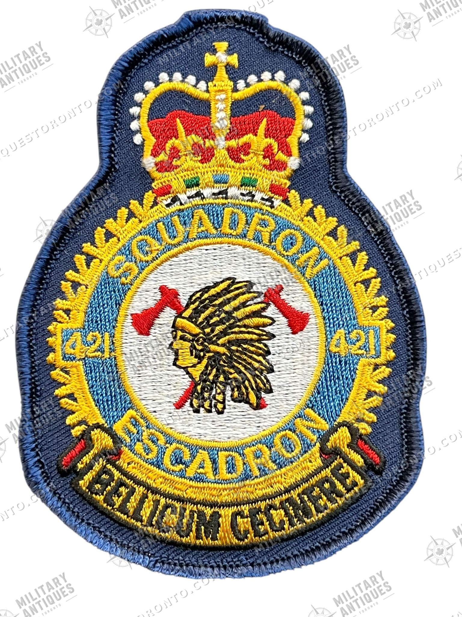 Rcaf 421 Canadian Forces RCAF 421 Squadron Heraldic Colour Crest Patch ...