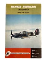 WW2 British RAF Hawker Hurricane Described Softcover Reference Book