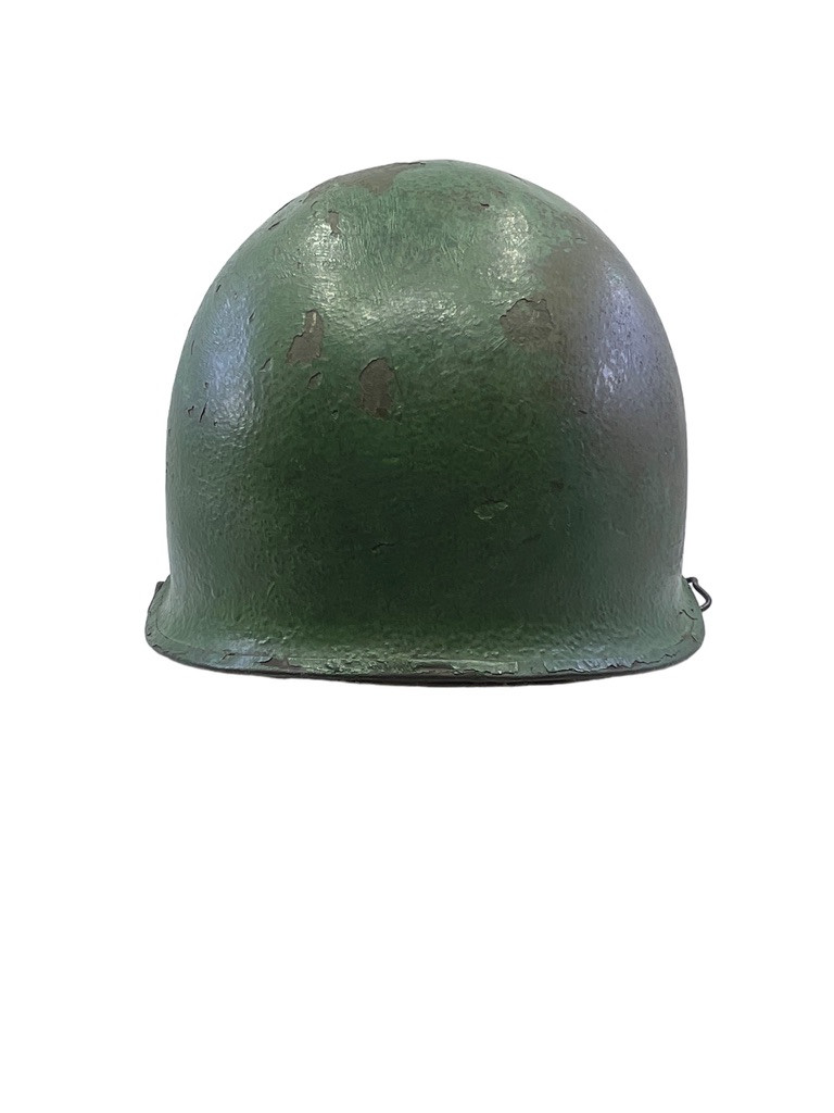 WW2 US Army M1 FS Swivel Bale Steel Helmet McCord with Firestone Liner Manganese Rim Named WW2 US Army M1 FS Swivel Bale Steel Helmet McCord with Firestone Liner Manganese Rim Named