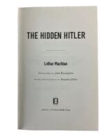 WW2 German The Hidden Hitler Hardcover Reference Book