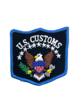 US Customs Police Patch Shield Large