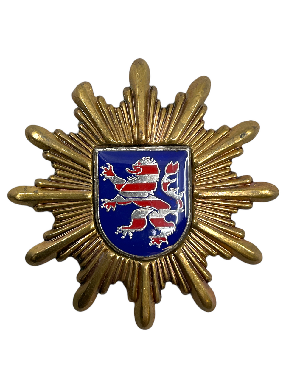 German Hesse Police Cap Badge German Hesse Police Cap Badge