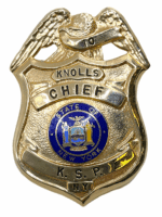 US Knolls New York Chief Of Police Pocket Badge