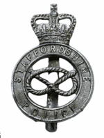 British Staffordshire Constabulary Police Helmet Badge