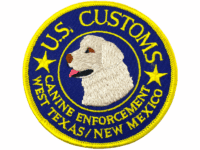 US Customs Canine Enforcement West Texas New Mexico Patch