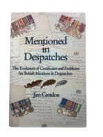 WW1 WW2 British Mentioned in Despatches Hardcover Reference Book