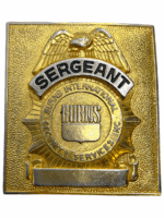 Vintage US BURNS Security Sergeant Pocket Badge